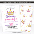 princess birthday party invite